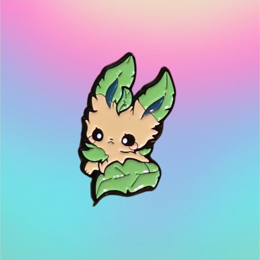 Pokémon‎ LEAFEON Eevee Evolutions Chibi Enamel Pin Set – Collector's Charm